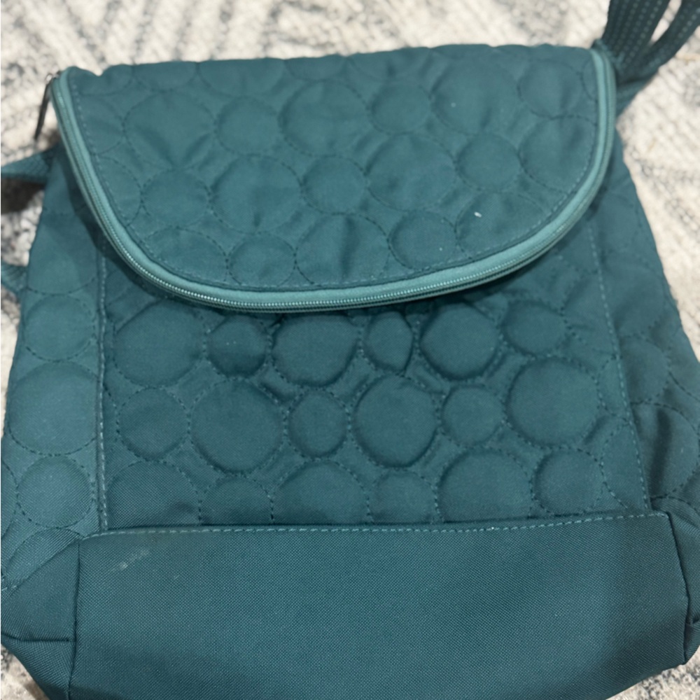 Elegant Teal Quilted Women's Backpack
